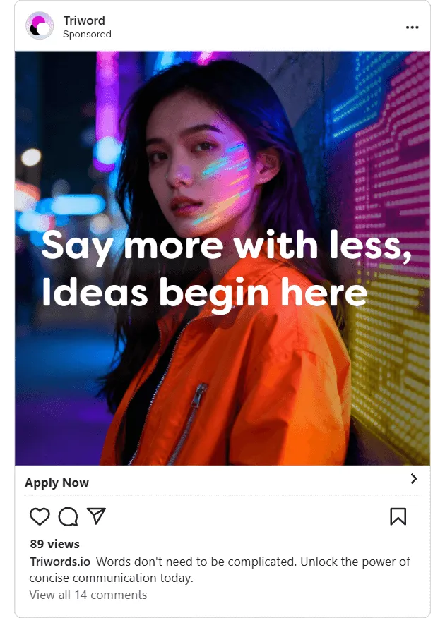 Instagram ad creative - Original